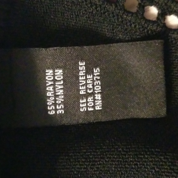 Nanette Lepore Knit Mesh Black Shortsleeve Above The Knee Dress Size Large - Picture 11 of 12